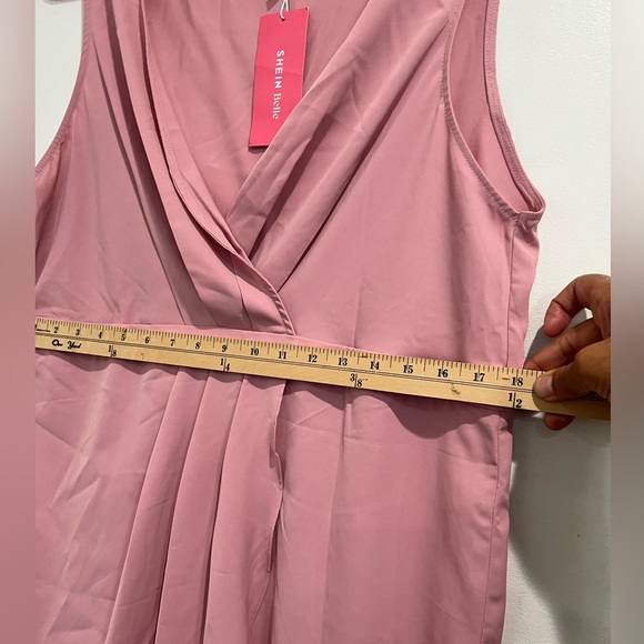 SHEIN Belle Plus Surplice Neck Tulip Hem Bridesmaid Dress Size 1XL NWT - Picture 4 of 9